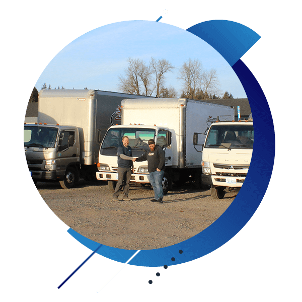 fleet of box trucks